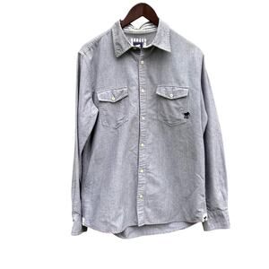 Polo Sylt Gray Button Down Shirt Mens Large